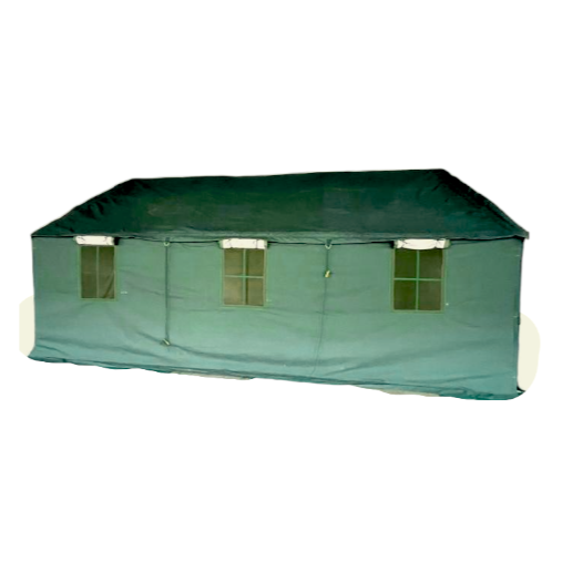 6m x 5m Canvas Tent Square Pole (19.5ft x 16ft)