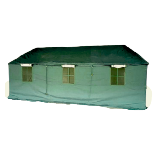 6m x 5m Canvas Tent Round Pole (19.5 ft x 16ft)